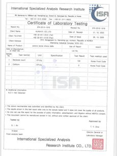 ■ Stone choco balls - COA for Microbiological resu