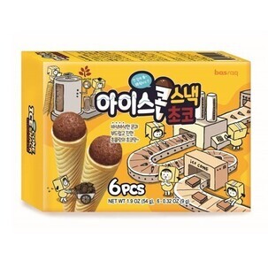 KMF Halal_Ice cone snack Chocolate flavor 54g (9g X 6pcs) <br> 아이스콘스낵 초코맛 54g(9g X 6pcs)  