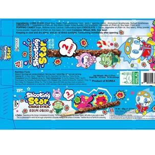 JunTok choco stick shooting star 36g(18gX2pcs) <br> 준톡 초코스틱 슈팅스타 2입 36g