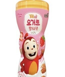 Cocomong yogurt strawberry snack 50g pail <br> 코코몽 요거트 딸기스낵 50g 