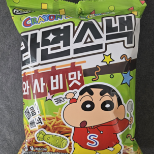 Noodle snack_wasabi 90g <br> 라면스낵 와사비맛 90g 