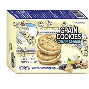 Grain cookies cream cheese 5pcs(100g)  <br> 그레인쿠키 크림치즈 5pcs(100g) 
