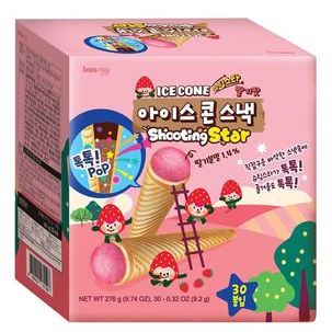 Family pack 30pcs_WonderTok Ice Cone Snack Shooting Star strawberry flavor 