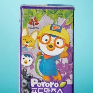 Pororo Grape Flavour Juice_ Tetra pack 190ml