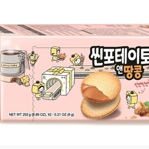 Thin potato peanut butter 252g (6gX42pcs)   <br> 씬포테이토 땅콩버터 252g (6gX42pcs) 