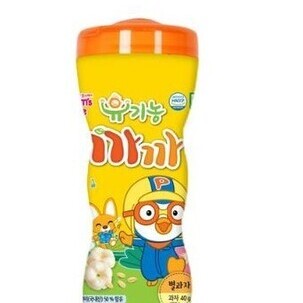 Pororo baby snack 40g pail <br> 뽀로로 베이비 과자 40g