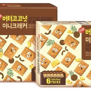Butter coconut mini crackers 240g_Family pack
