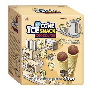 KMF Halal_Ice cone snack Chocolate flavor 270g (9g X 30pcs) <br> 아이스콘스낵 초코맛 270g (9g X 30pcs)  