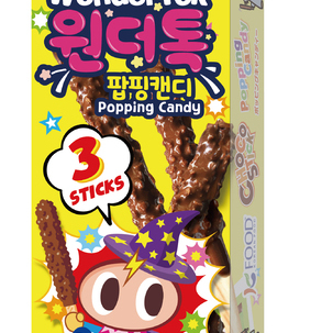 WonderTok popping stick 54g(18gX3pcs) <br> 원더톡 팝핑스틱 54g(18gX3pcs)