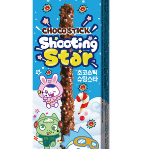 JunTok choco stick shooting star 54g(18gX3pcs) <br> 준톡 초코스틱 슈팅스타 54g(18gX3pcs)