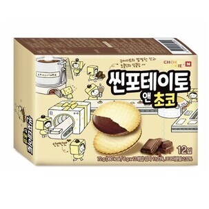 WonderTok thin potato choco 72g(6gX12pcs)  <br> 씬포테이토 초코 72g(6gX12pcs)