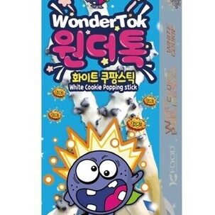 WonderTok White Cookie Popping Stick 57g (19gX3pcs) <br> 원더톡 화이트 쿠팡스틱 57g (19gX3pcs)