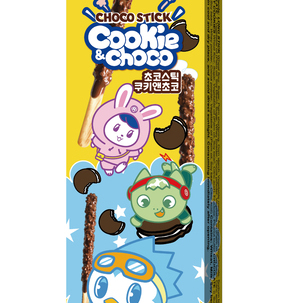 JunTok choco stick cookie & choco 54g(18gX3pcs) <br> 준톡 초코스틱 쿠키앤초코 54g(18gX3pcs)