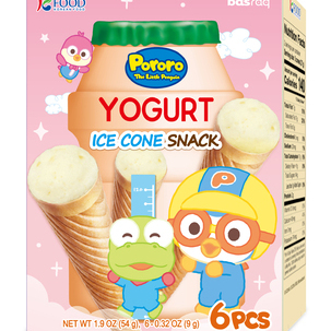 Pororo Ice cone snack Yogurt flavor 54g <br> 아이스콘 스낵 요구르트맛 54g