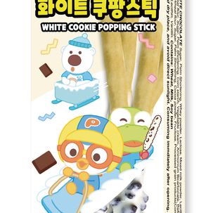 Pororo White Cookie Popping Stick 57g(19gX3pcs) <br> 뽀로로 화이트 쿠팡스틱 57g(19gX3pcs) 