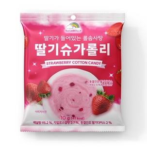 Strawberry cotton candy 10g <br> 딸기솜사탕 10g 